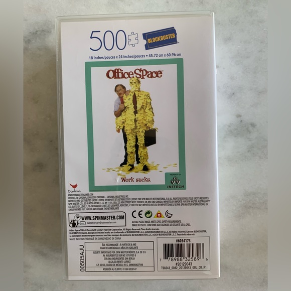 Office Space Movie 500-Piece Jigsaw Puzzle in Retro Blockbuster VHS Video Case - Picture 3 of 4